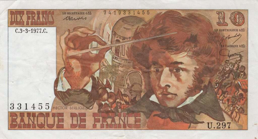 FRANCE billet de 10 Francs Hector Berlioz 03-03-1977