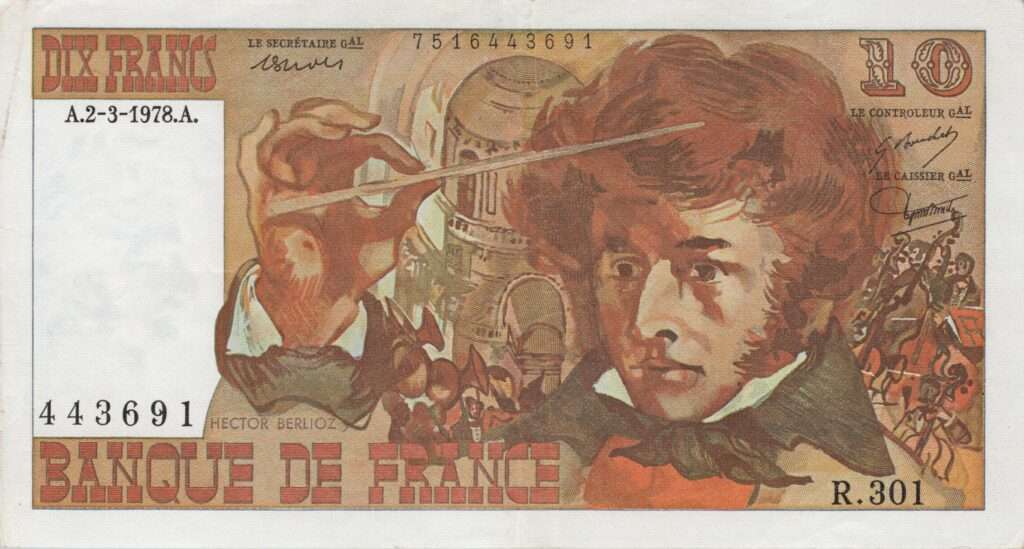 FRANCE billet de 10 Francs Hector Berlioz 02-03-1978