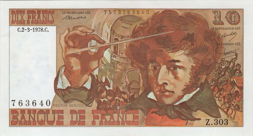 FRANCE billet de 10 Francs Hector Berlioz 02-03-1978