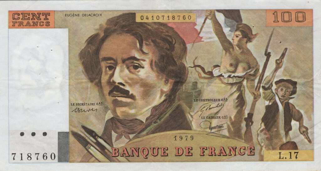 FRANCE billet de 100 Francs Delacroix 1979