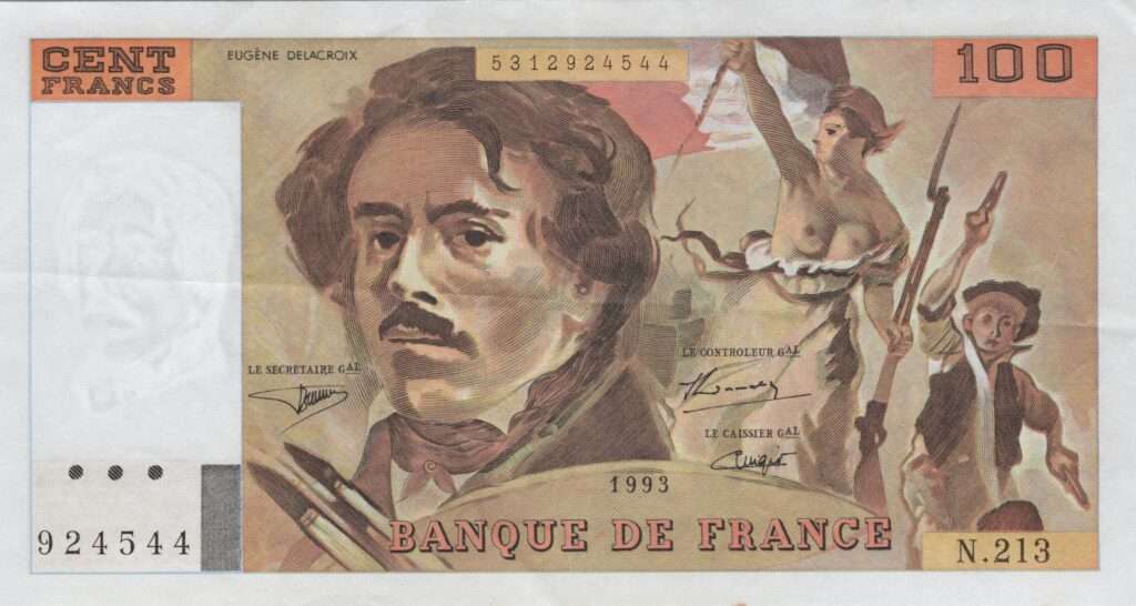 FRANCE billet de 100 Francs Delacroix 1993