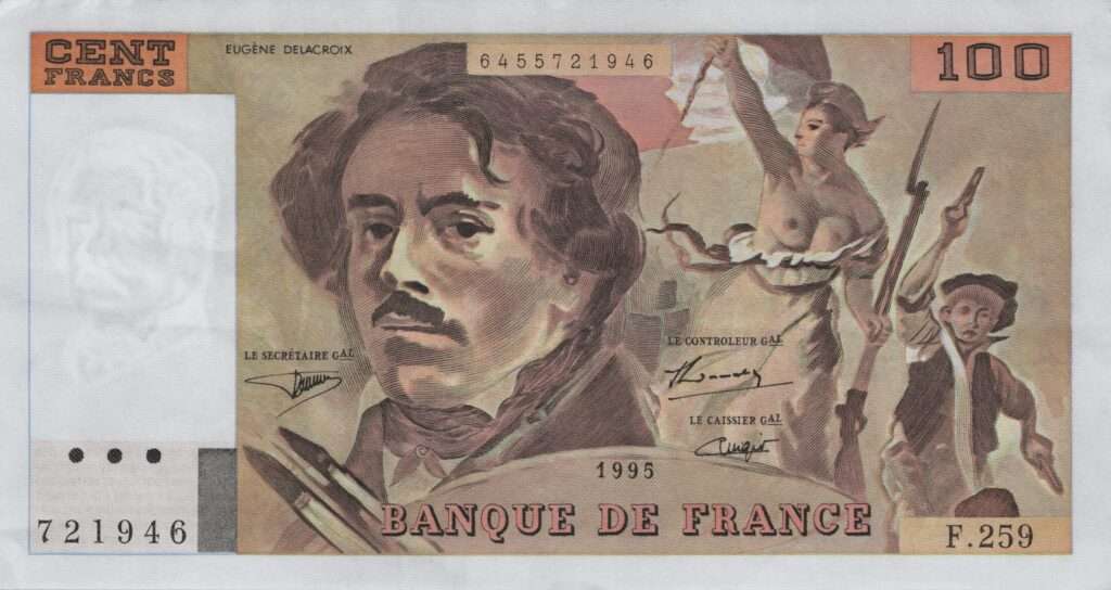 FRANCE billet de 100 Francs Delacroix 1995