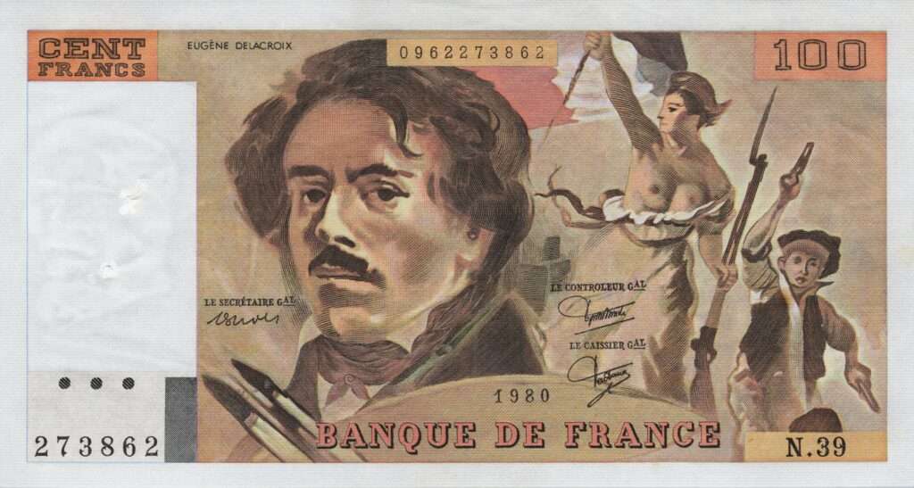 FRANCE billet de 100 Francs Delacroix 1980