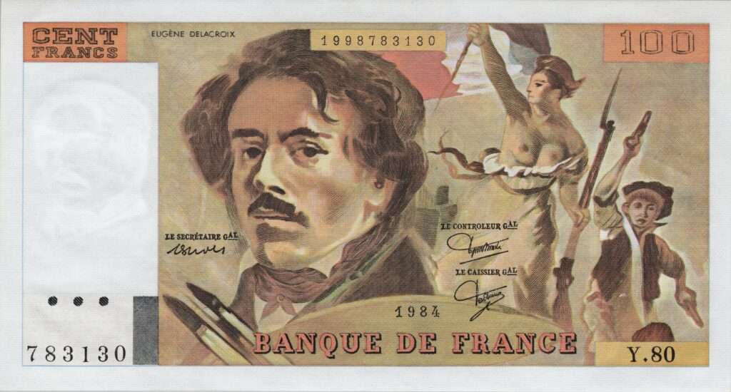 FRANCE billet de 100 Francs Delacroix 1984