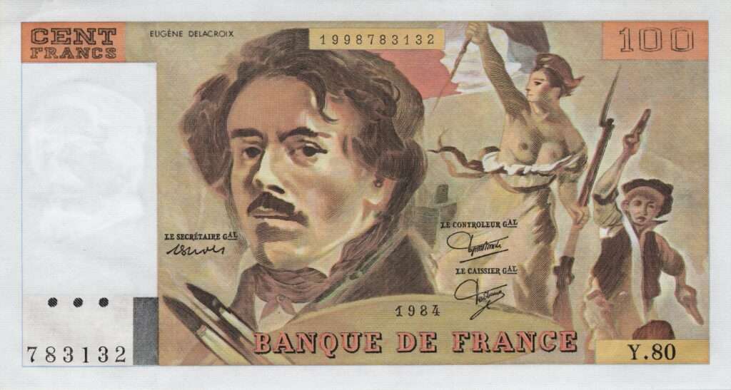 FRANCE billet de 100 Francs Delacroix 1984