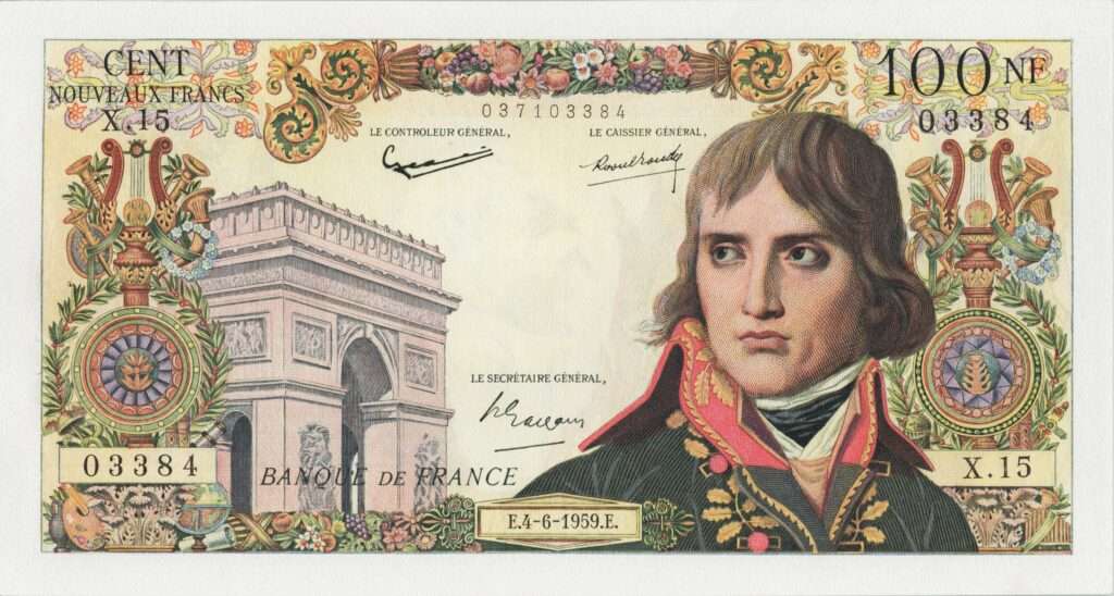 FRANCE billet de 100 Nouveaux Francs Bonaparte 04-06-1959