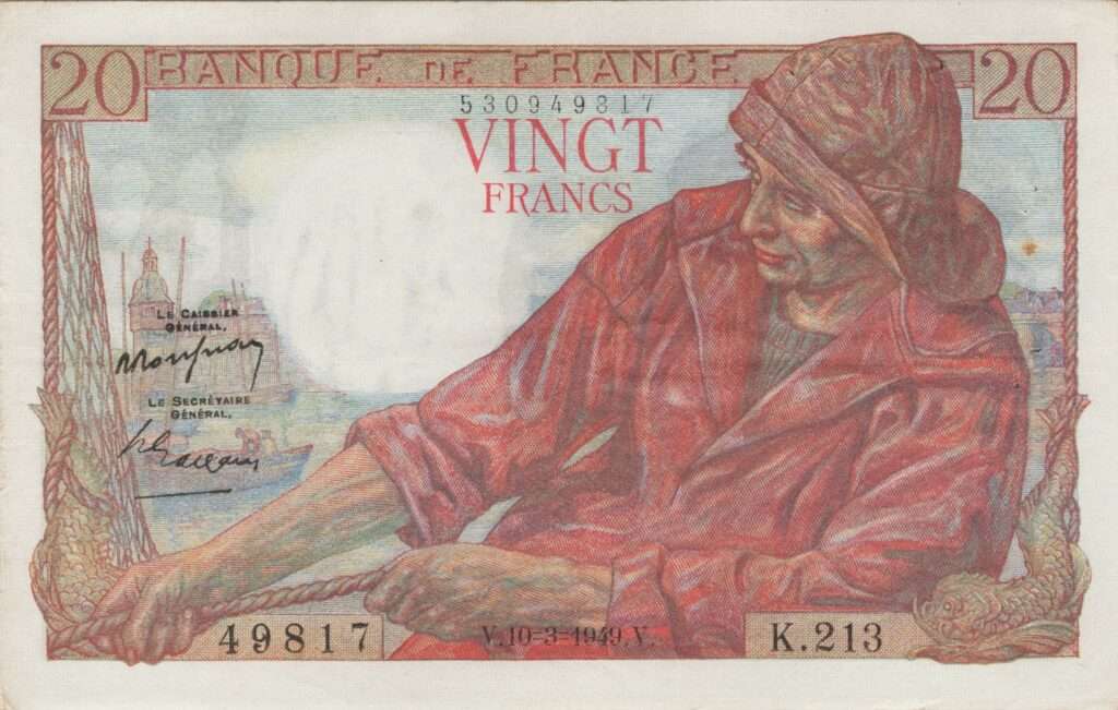 FRANCE billet de 20 Francs Pêcheur 10-03-1949