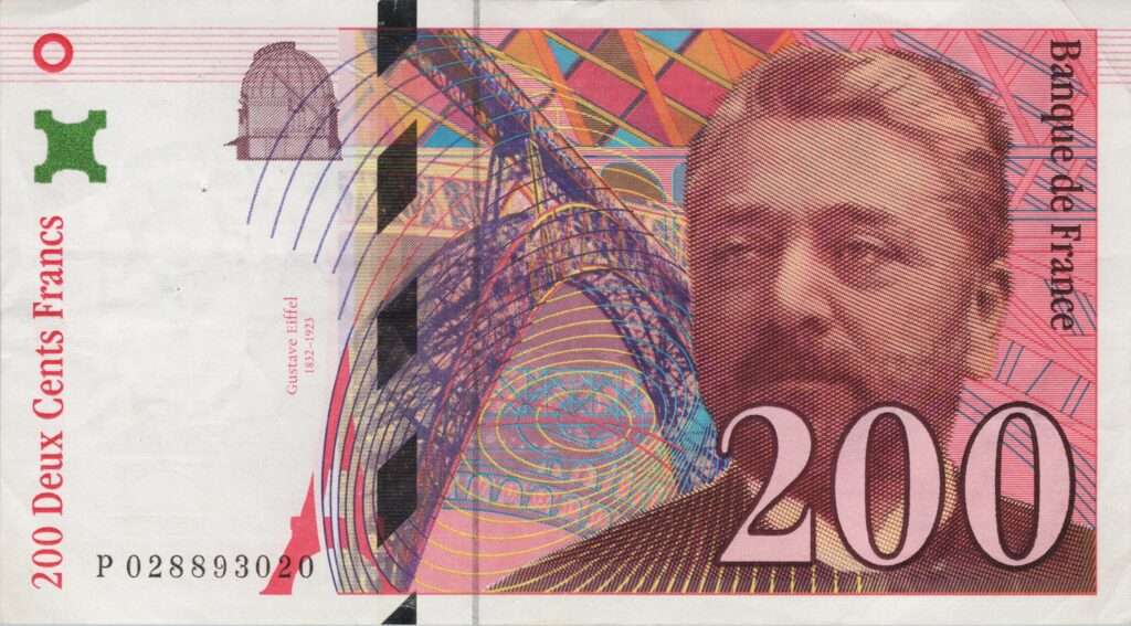 FRANCE billet de 200 Francs Gustave Eiffel 1996