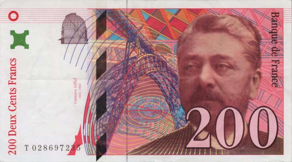 FRANCE billet de 200 Francs Gustave Eiffel 1996