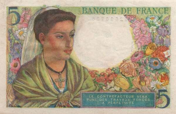 billet de 5 Francs 5928