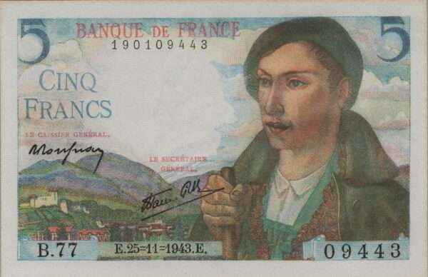 billet de 5 Francs 5931