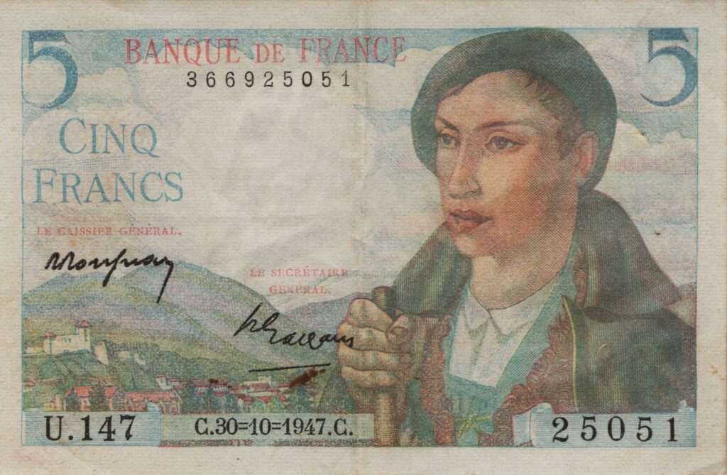 FRANCE billet de 5 Francs Berger 30-10-1947