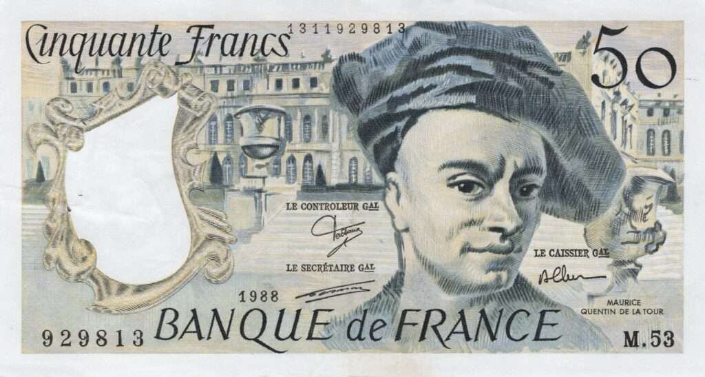 FRANCE billet de 50 Francs Quentin De La Tour 1988