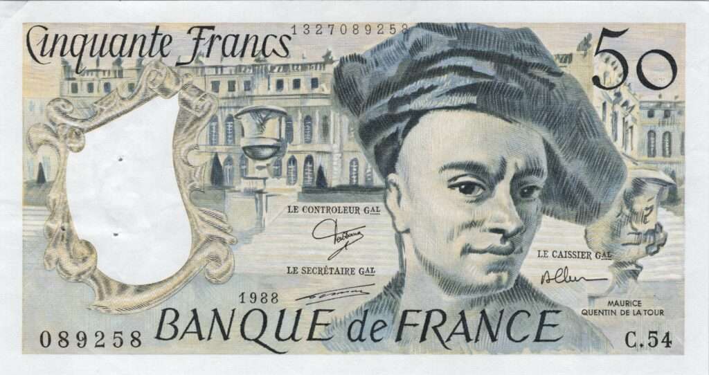 FRANCE billet de 50 Francs Quentin De La Tour 1988