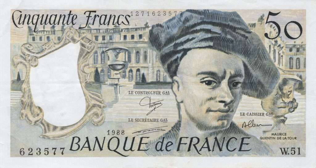 FRANCE billet de 50 Francs Quentin De La Tour 1988