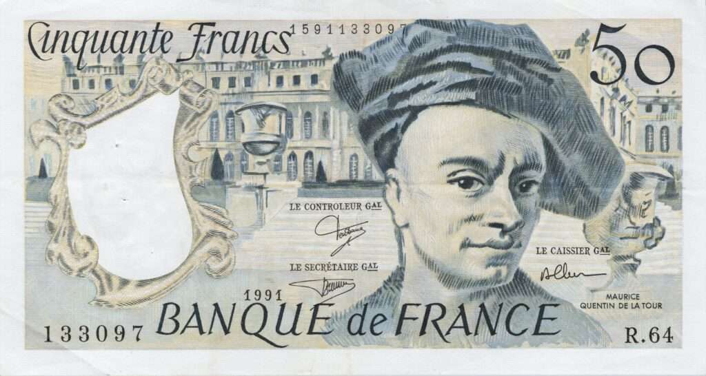 FRANCE billet de 50 Francs Quentin De La Tour 1991